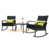 Ghế Bập Bênh Thư Giãn Mây Nhựa Mẫu 01