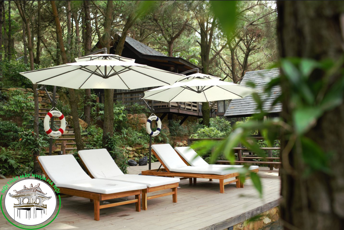 ghế tắm nắng resort